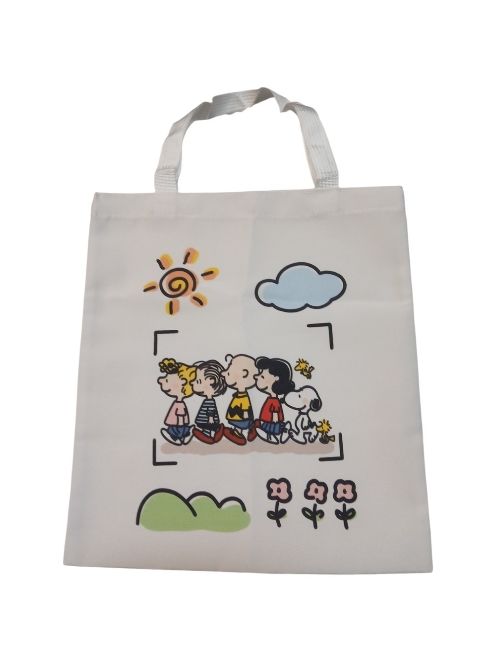 Peanuts - NWOT Charlie Brown, Snoopy, & The Entire Crew On This Eco. Canvas Bag - Picture 4 of 12